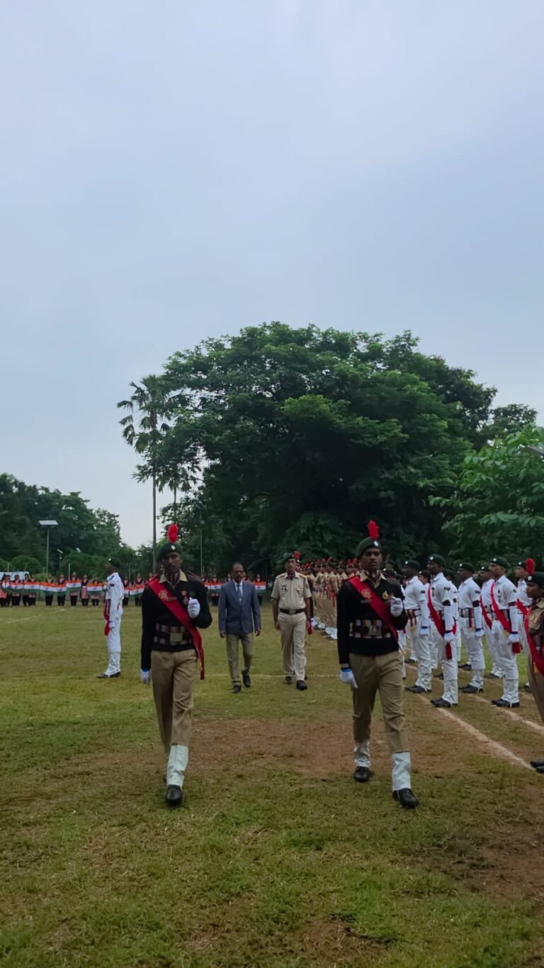 Parade by NCC Cadets on the occasion of 80TH Independence day